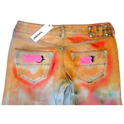 Vintage inspired denim jeans