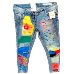 Handmade Birds Jeans