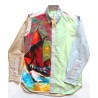 Men's long sleeve Oxford shirt-Hand painted shirt-Mens dress shirt-Button down shirt
