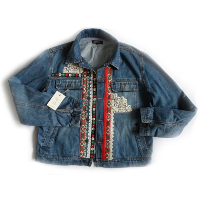 Embroidered Women's denim Jacket