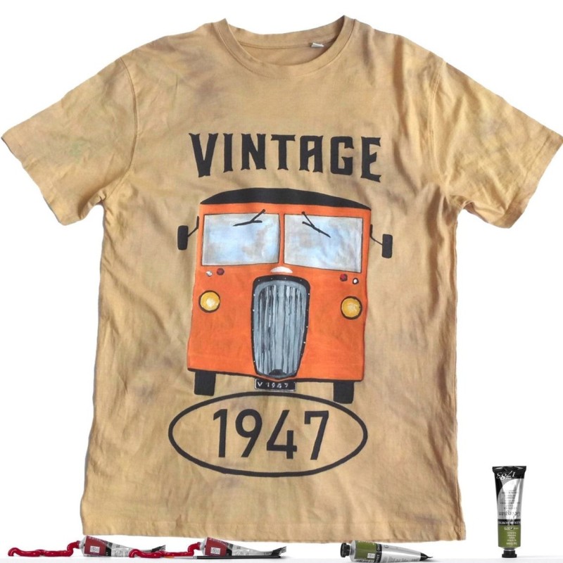 Débardeur Vintage Motif Roue De Voiture Et Fleur De Lavande - T-shirt Cadeau Amusant Pour Homme Femme Enfant